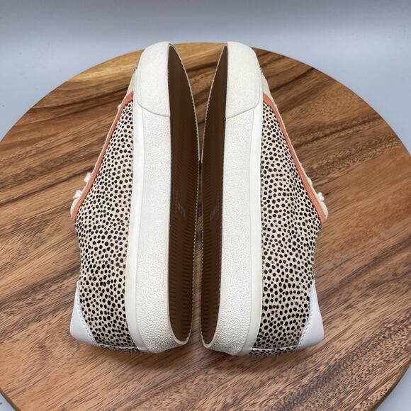 Madewell Sidewalk Shoes Womens 9 M Spotted Calf Hair Leopard Casual Sneakers - Picture 6 of 8